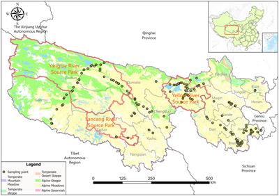 Estimation of grassland aboveground biomass and its response to climate changes based on remote sensing inversion in Three-River-Source National Park, Tibet Plateau, China